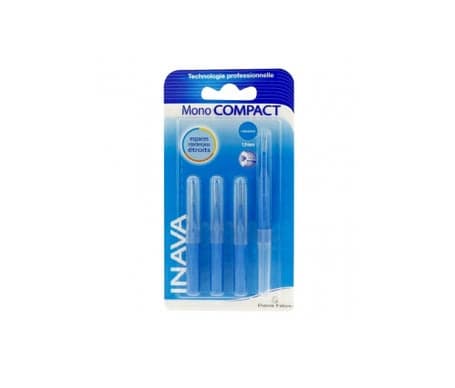 Inava ' Mono Compact Bleu Brossette Interdentaire Espaces Etroits 1,9mm