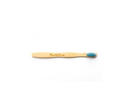 Brosse à dents pour enfants en bambou bleu ultra doux