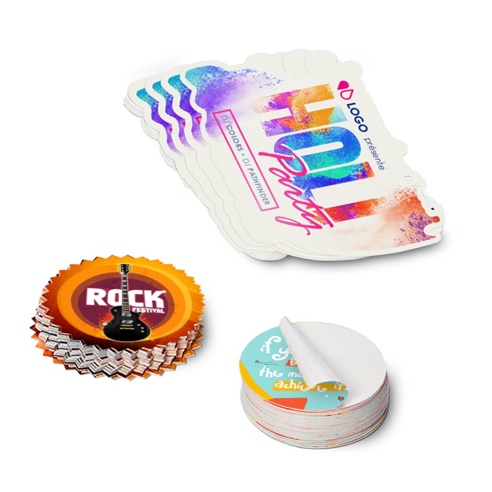 300.00000 Stickers Découpés À La Forme 5x5 cm - Easyflyer