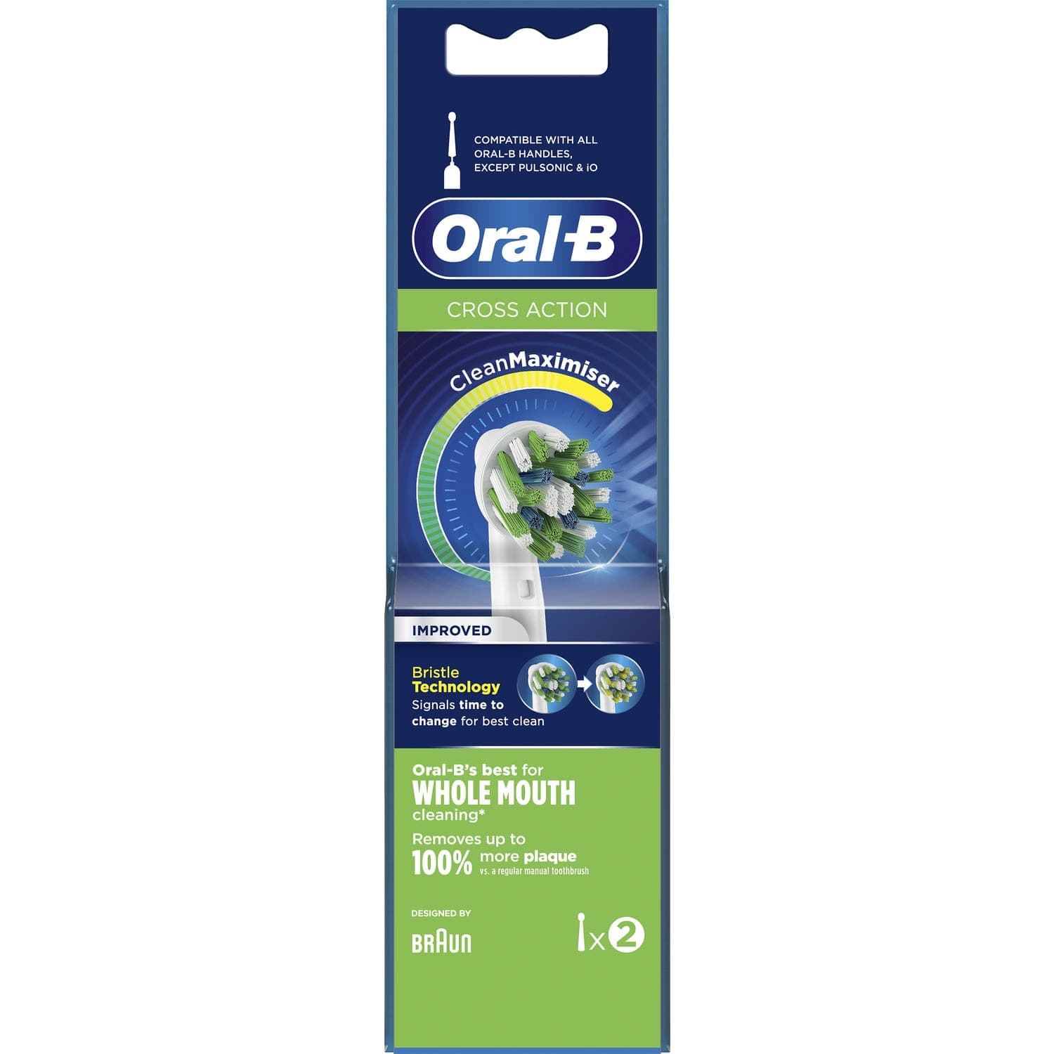 Oral B Cross Action Recharges 2 Unités